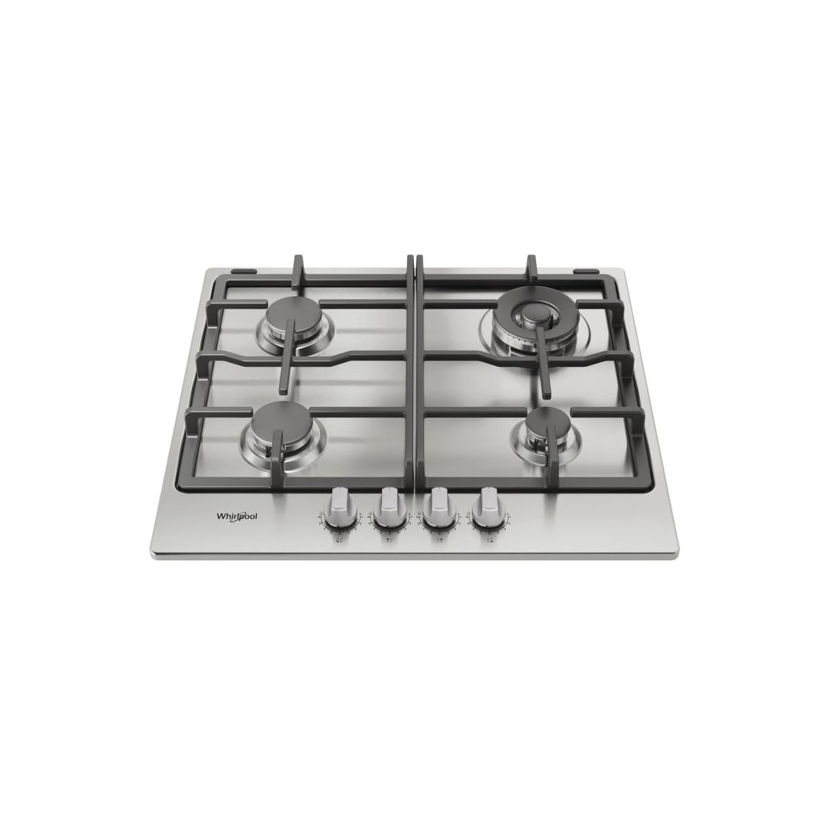 Whirlpool TGML 661 IX R Piano Cottura Stainless Steel da Incasso 58 Cm Gas 4 Fornelli Acciaio