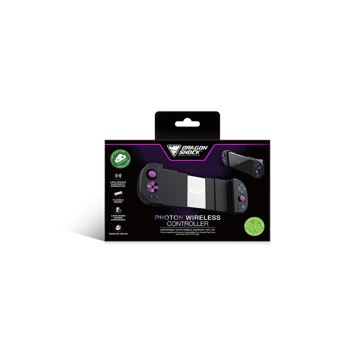 Dragonshock Photon Nero Bluetooth Gamepad Android, PC, iOS