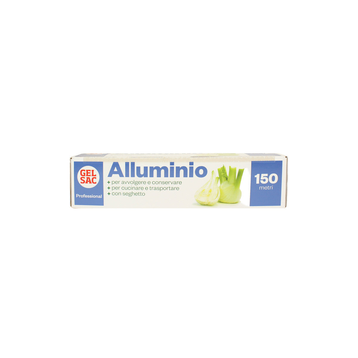 Gel Sac Rotolo Alluminio Professionale 150 Mt 29 Cm 11 Micron