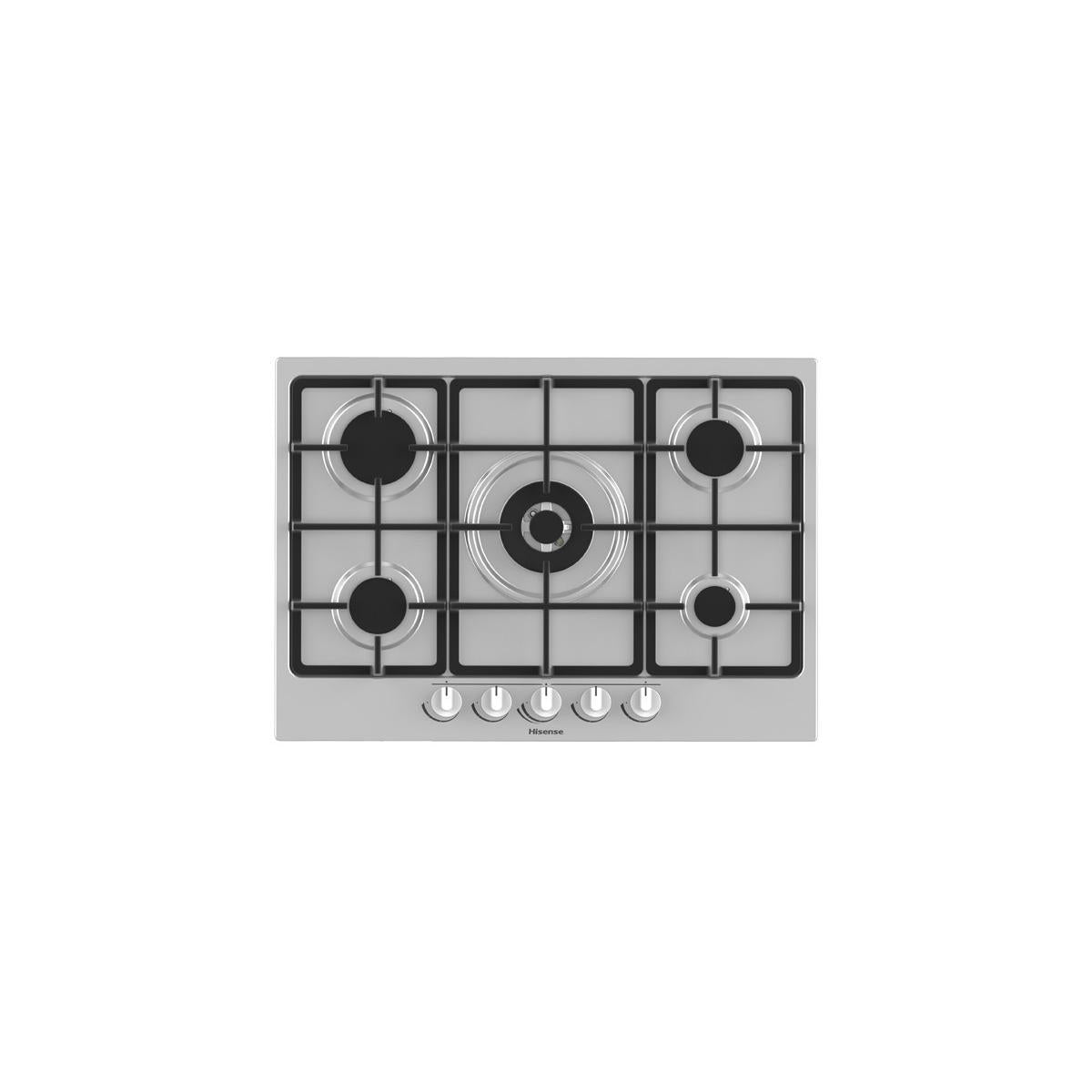 Hisense GM773XF piano cottura Acciaio inossidabile Da incasso Gas 5 Fornelli