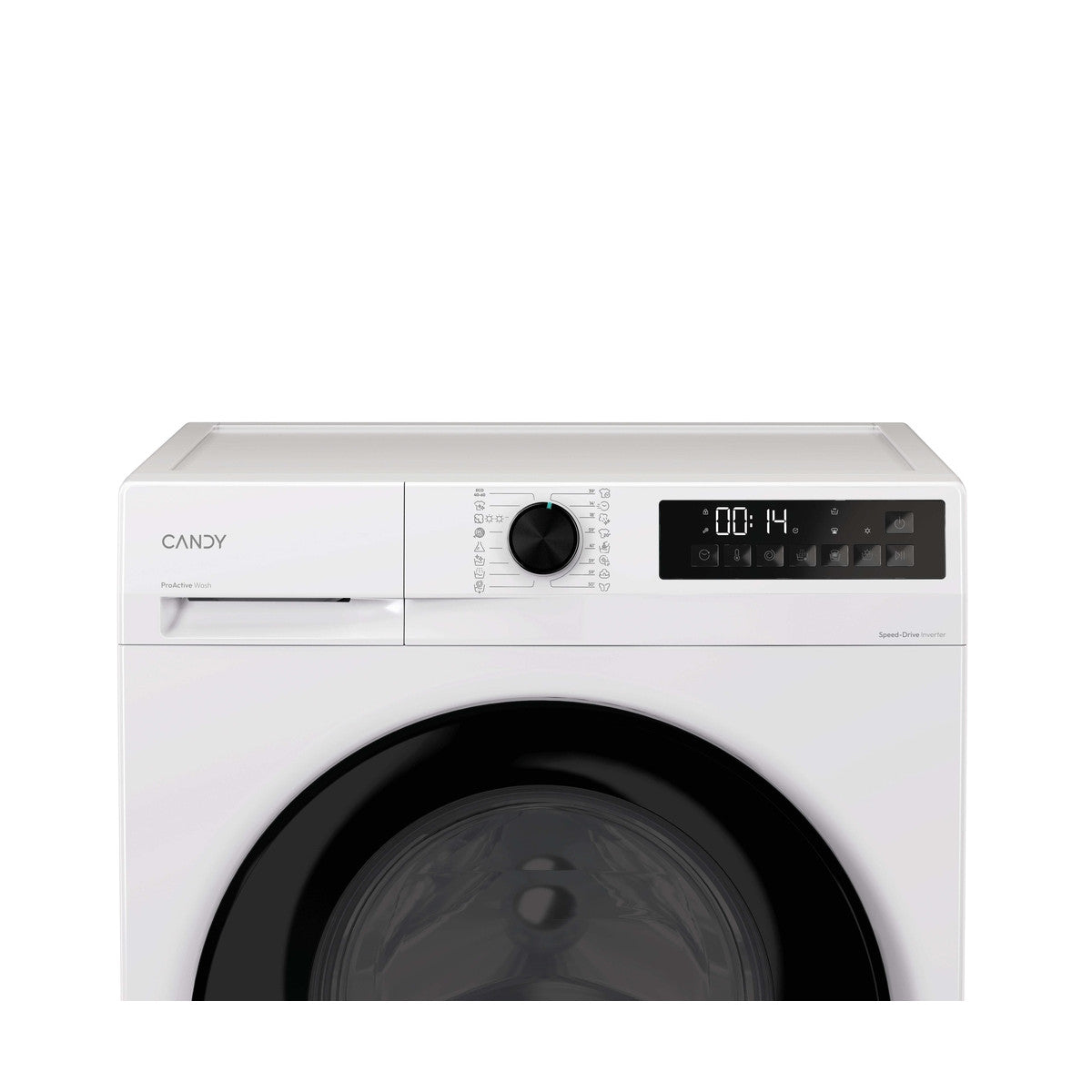 Candy ProWash 300, Lavasciuga Slim 8 5 KG, 10 più efficente della classe A, 1400 giri, Bianco, Inverter, Fresh Vapor, GWD 485SB6-S