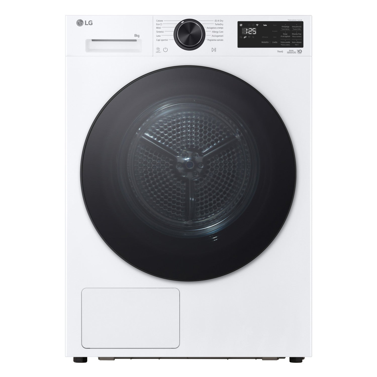 LG RNX5008TLB Asciugatrice Intelligente AI Dry 8 kg Classe B Bianco