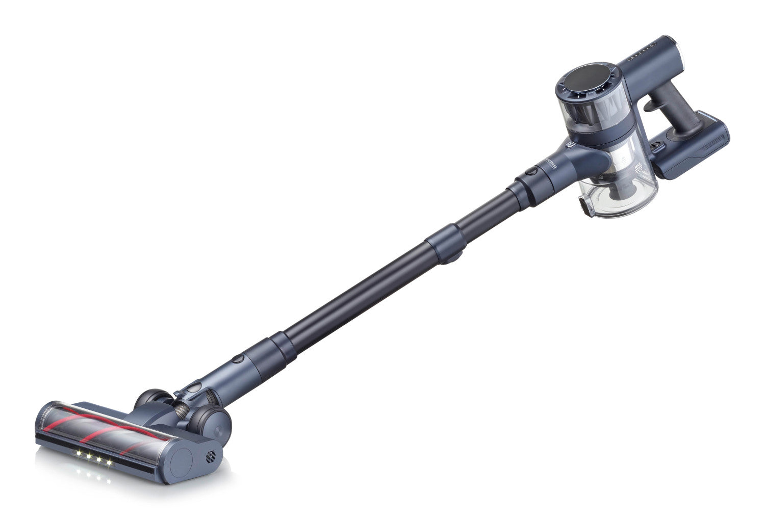 Severin HV 7175 scopa elettrica Aspirapolvere elettrica Batteria Secco Senza sacchetto 0,5 L 200 W Blu, Metallico 2,2 Ah