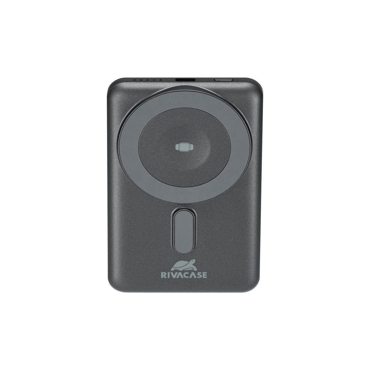 Rivacase VA2607 batteria portatile Polimeri di litio (LiPo) 5000 mAh Carica wireless Nero, Grigio