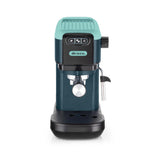 Ariete 1399 Macchina da caffè espresso Light Aquamarine, Per polvere e cialde ESE, 1300 W, Capacità 1,1L, 15 bar di pressione, Filtro 1, 2 tazze e cialda ESE, Cappuccino, Verde