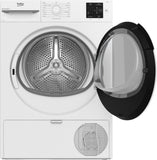 Beko BMTR38W 8kg, Classe D, Linea Estetica NX, motore asincrono, Display digitale, colore Bianco, oblò Bianco