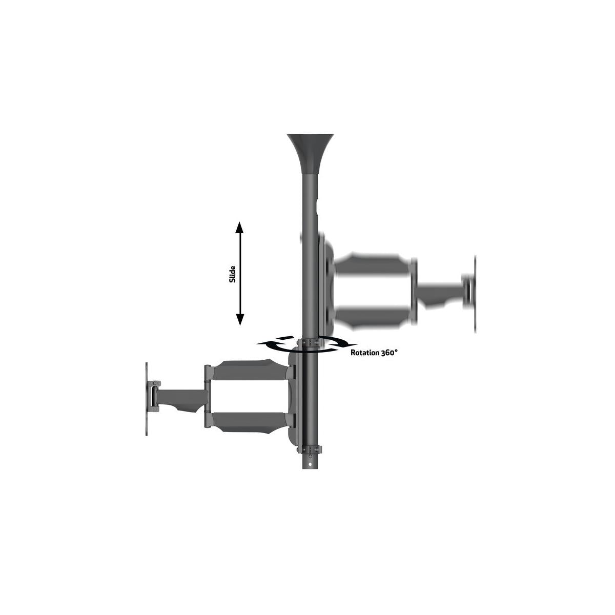 Multibrackets 6416 Supporto per display espositivi 106,7 cm (42") Nero