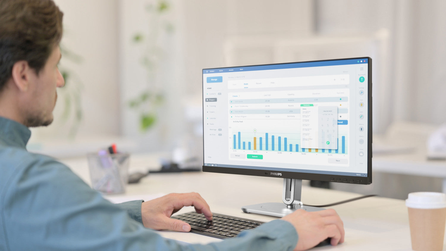 Philips 5000 series 24B2G5200/00 Monitor PC 60,5 cm 23.8 pollici 1920 x 1080 Pixel Full HD LCD Antracite