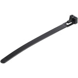 StarTech.com Fascette fermacavo riutilizzabili da 12 cm - 7 mm di larghezza, 30 mm di diametro del fascio e resistenza alla trazione 22 kg, fascette di nylon per interni/esterni, Omologati 94V-2/UL, 100 pezzi - nero