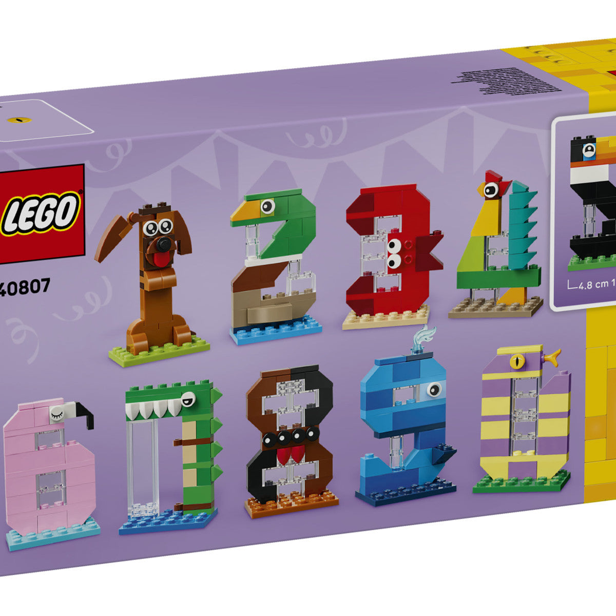 Lego Iconic 40807 Numeri Del Compleanno Giocattolo, Decorazione Per Torta, Addobbi Per Feste O Gioco Per Contare, Regalo Bambini 6