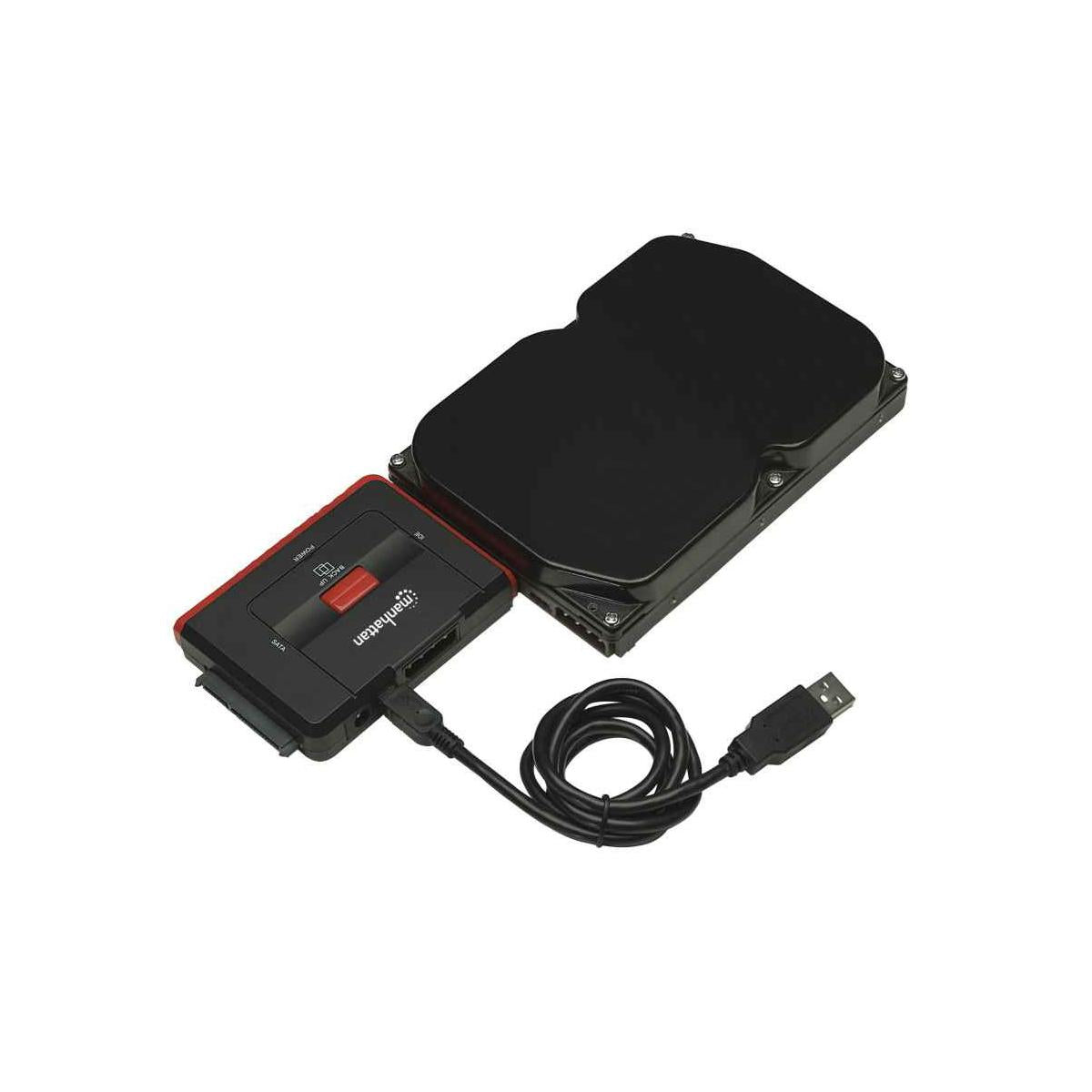 Manhattan 179195 replicatore di porte e docking station per laptop USB tipo A Nero