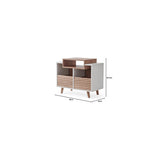 Norstone Oslo 800 Mobile Porta Vinili Hi-Fi 2 Cassetti 160 Dischi Bianco/Rovere Chiaro 80x64x40 cm
