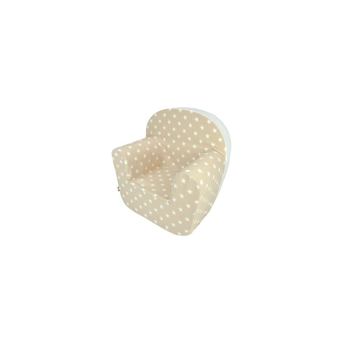 Baby Idea Poltroncina Bimbo 5685SBG Sfoderabile Stelle Beige