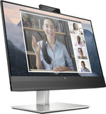 HP E24mv G4 FHD Conferencing Monitor Monitor PC 60,5 cm (23.8pollici) 1920 x 1080 Pixel Full HD Nero, Argento
