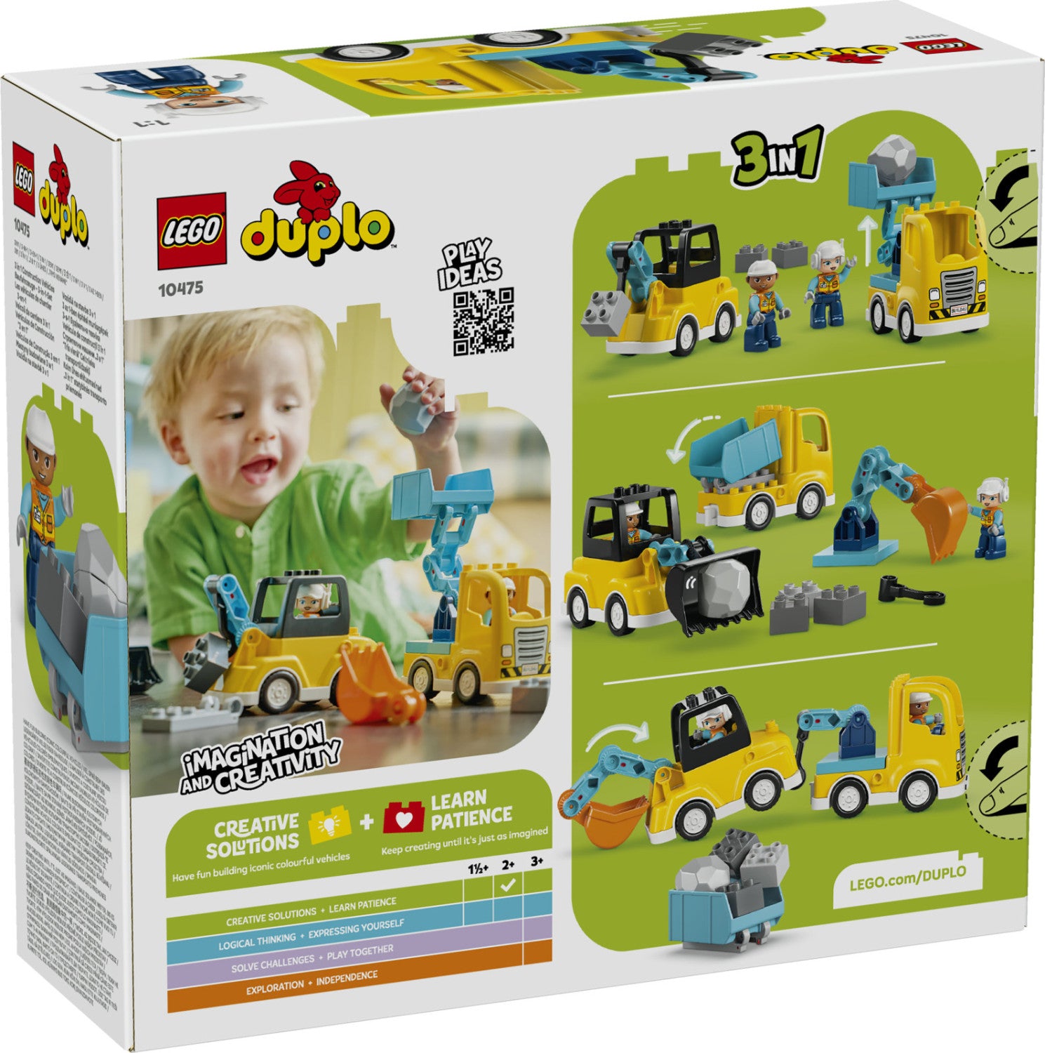 LEGO DUPLO Town Veicoli Da Cantiere 3 In 1 10475