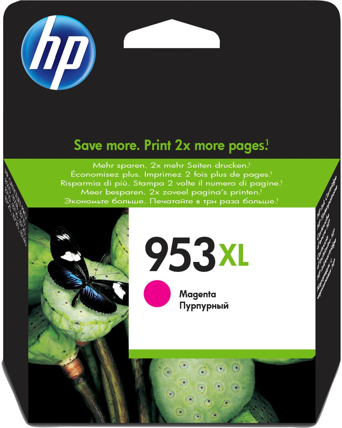 HP 953XL High Yield Magenta Original Ink Cartridge Cartuccia d'Inchiostro 1 pz Resa Elevata XL