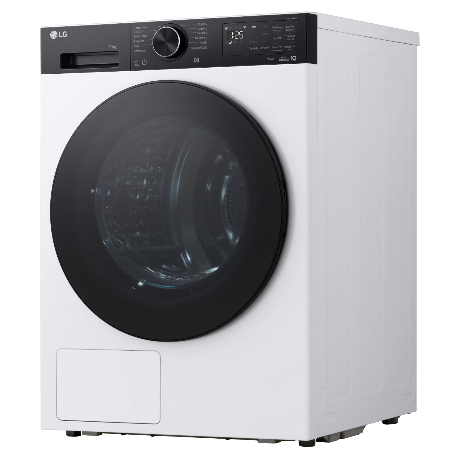 LG RNX5009TKB Asciugatrice Intelligente AI Dry 9 kg Classe B Bianco/Nero