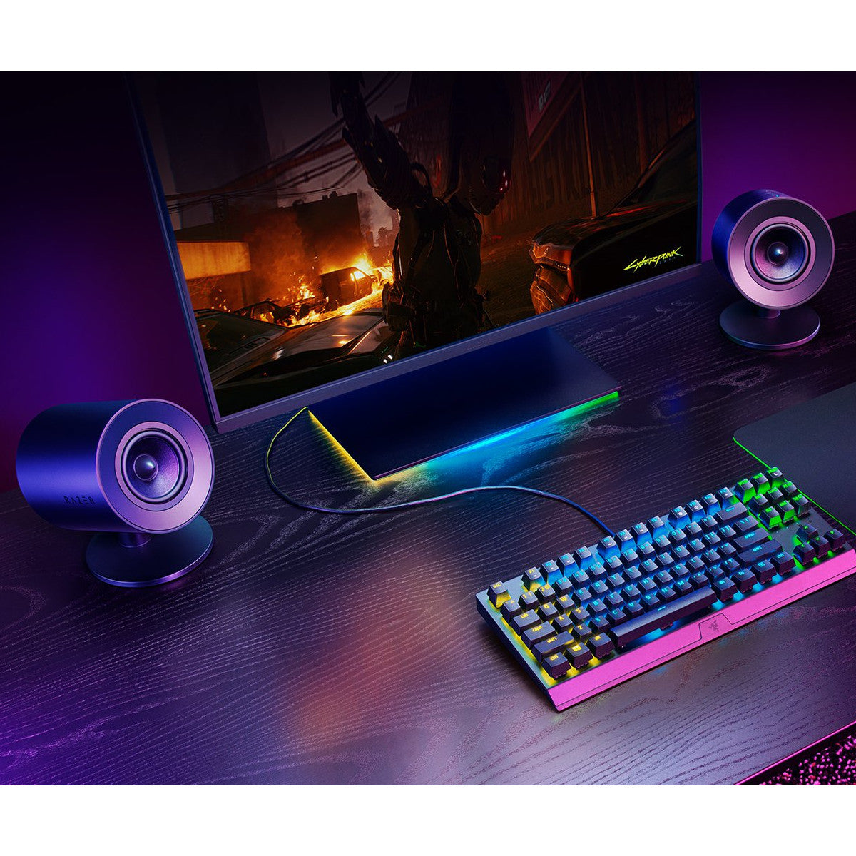 Razer Nommo V2 X Altoparlanti PC Full Range 2.0, Nero, Cablato e Wireless