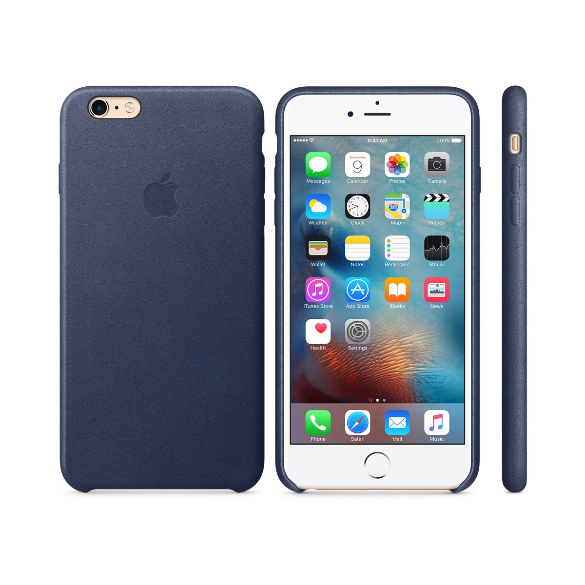 Apple Custodia in pelle per iPhone 6s Plus - Blu notte