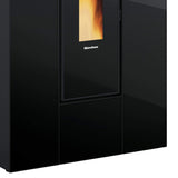 Extraflame Nordica Stufa A Pellet Canalizzata Slim Marilena Plus Crystal 5.0 AD 8 kW 230 m³ Finitura Fumé