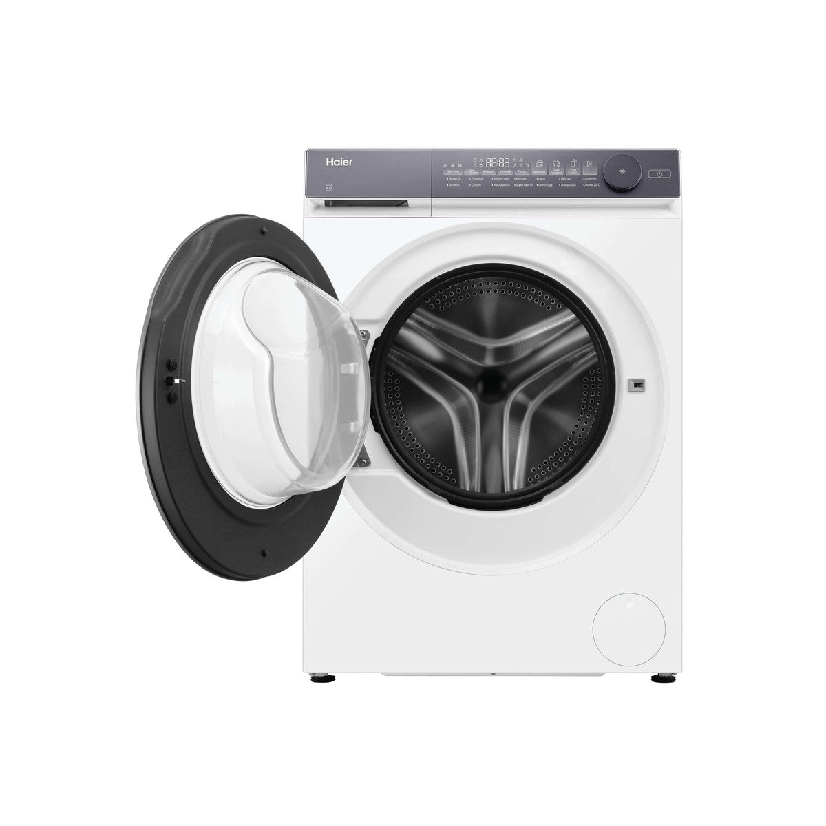 Haier X Series 7, Lavasciuga Slim 8 5 KG, 30 più efficente della classe A, 1400 giri, Bianco, Inverter, Vapore, Wi-Fi, HWD80BP14367TUIT