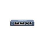 Hikvision DS-3E0106HP-E switch di rete Non gestito Fast Ethernet (10/100) Supporto Power over Ethernet (PoE) Blu