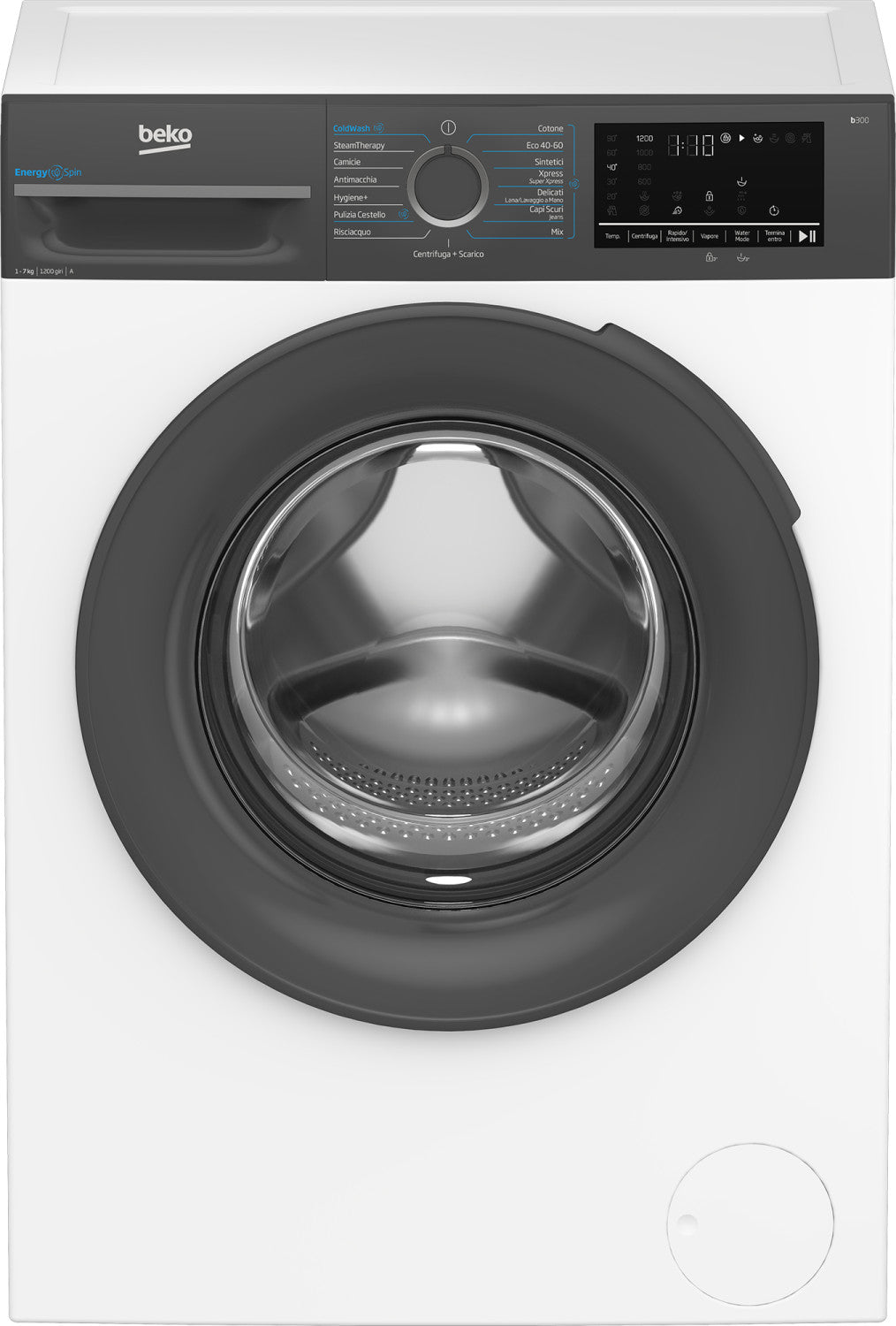 Beko b300 BMEUWSU4721A Lavatrice EnergySpin 7Kg Slim Classe A 1200 giri