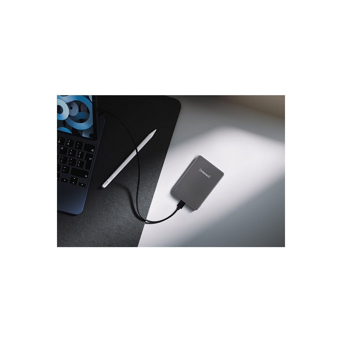 Intenso MW10000 Polimeri di litio (LiPo) 10000 mAh Carica wireless Grigio