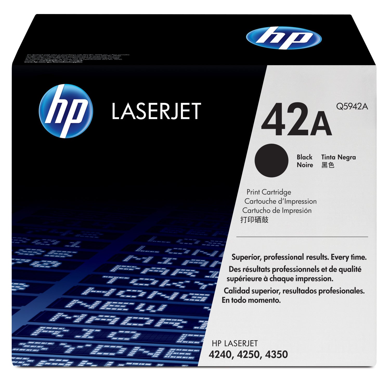HP 42A Black Original LaserJet Toner Cartridge Cartuccia Toner 1 pz