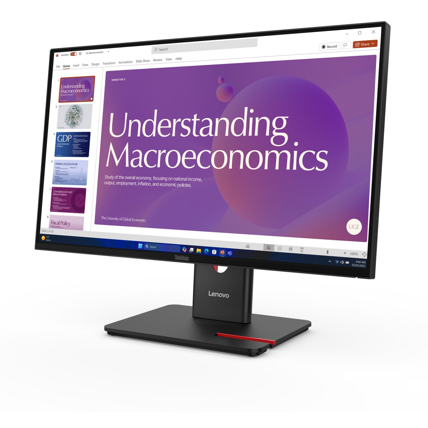 Lenovo ThinkVision T24D-40 LED display 60,5 cm (23.8 pollici) 1920 x 1080 Pixel Full HD LCD Nero