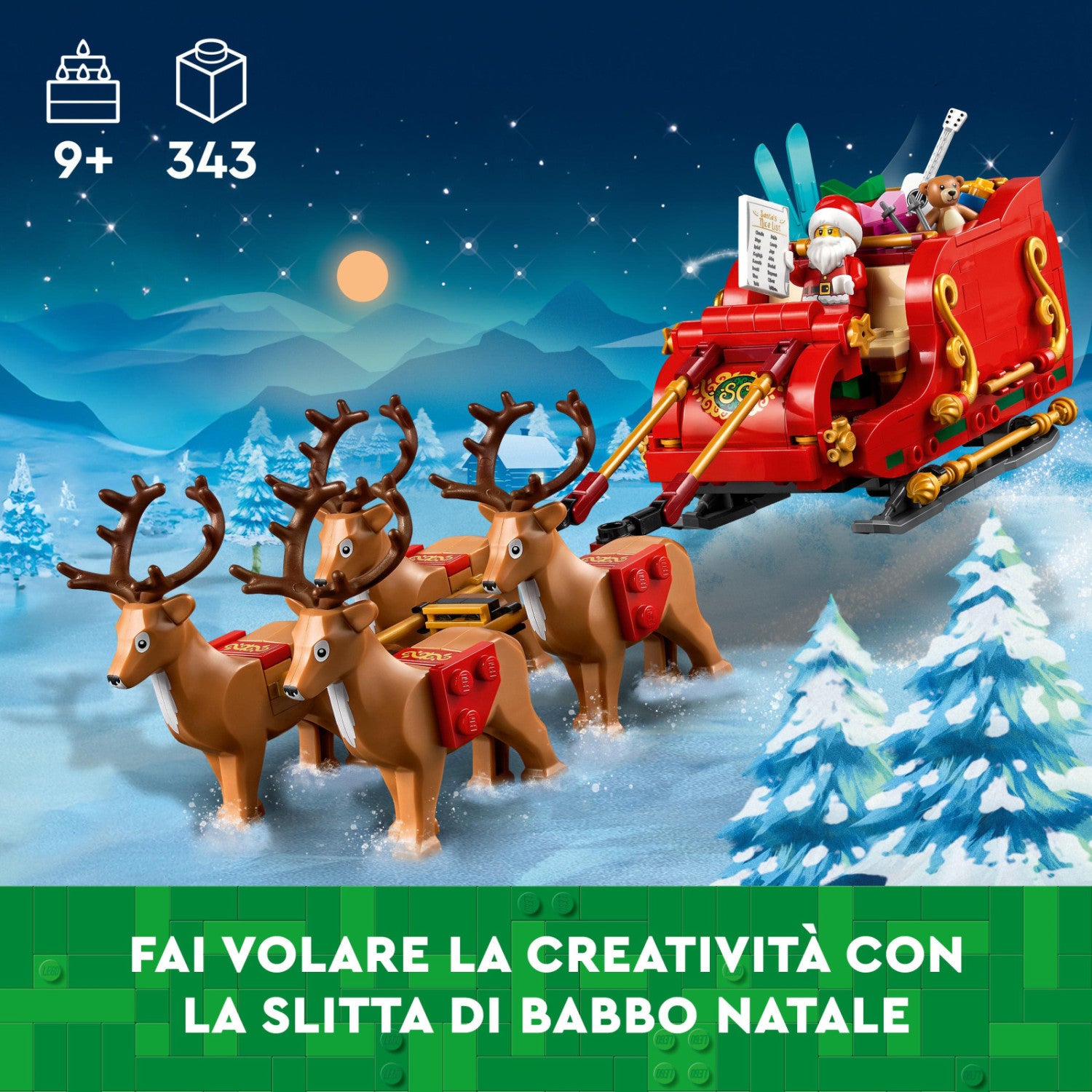 LEGO Iconic La Slitta Di Babbo Natale 40499