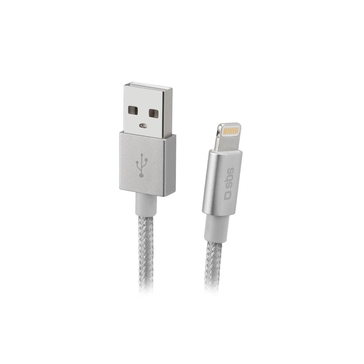 SBS TECABLEUSBIP589BS cavo Lightning 1 m Argento