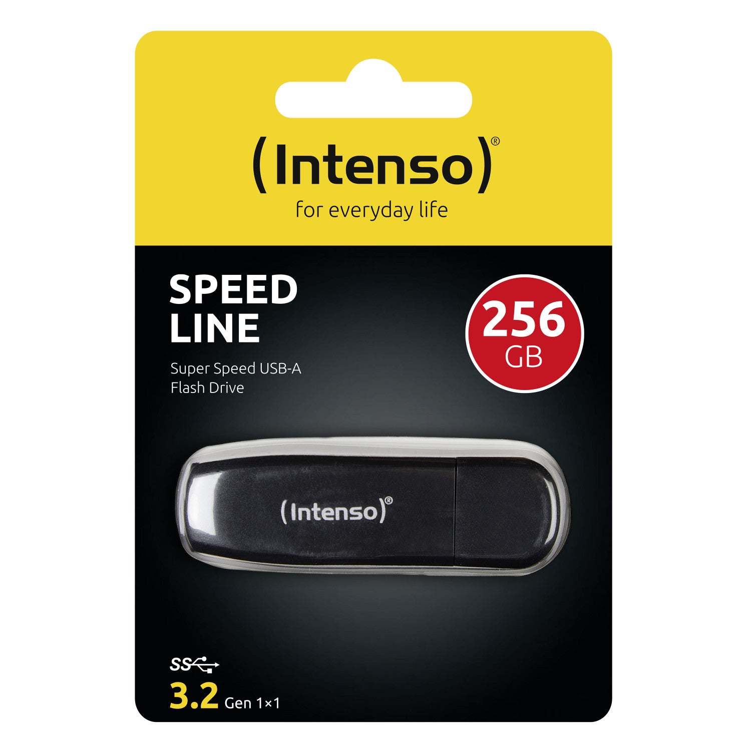 Intenso Speed Line unità flash USB 256 GB USB tipo A 3.2 Gen 1 Nero