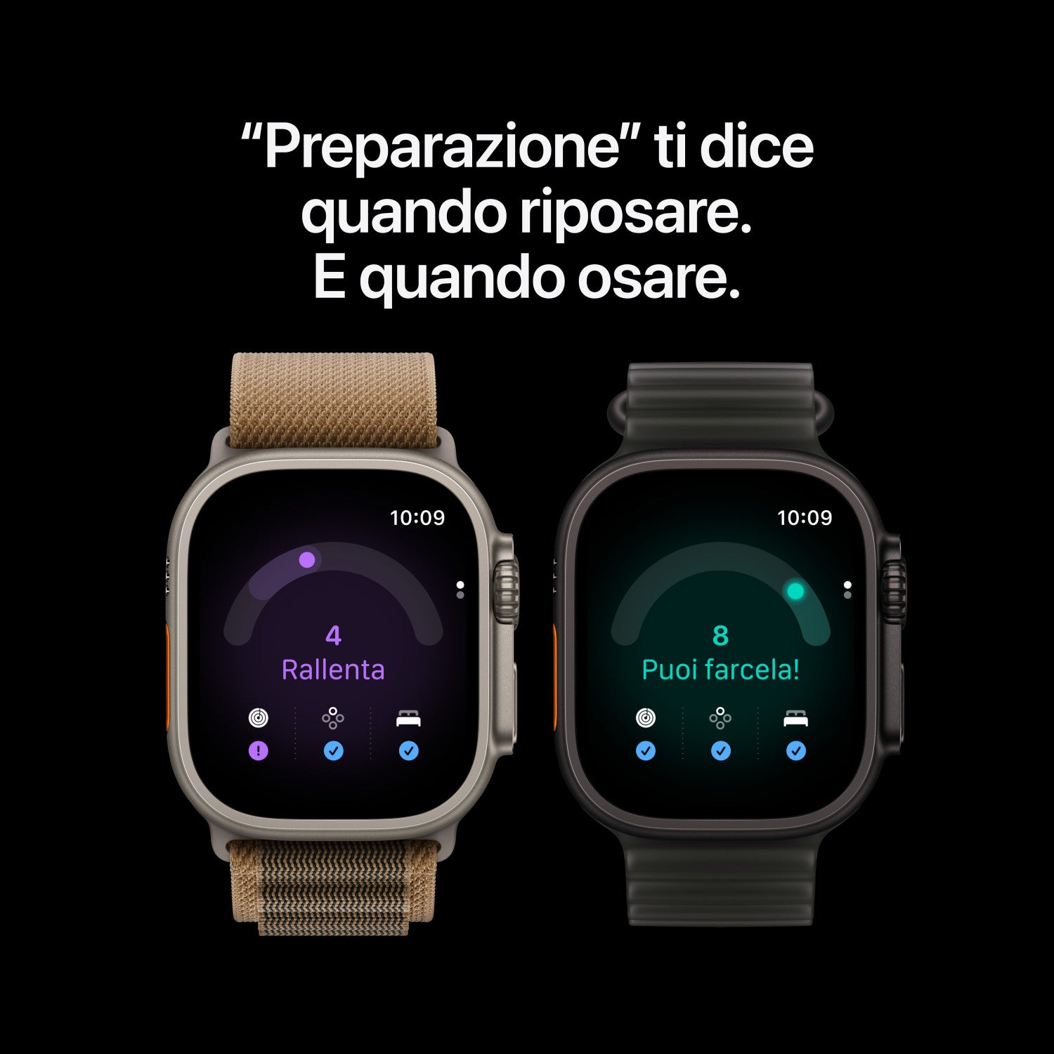 Apple Watch Ultra 4 GPS + Cellular, Cassa 49 mm in titanio nero con Loop in maglia milanese in titanio nero - L