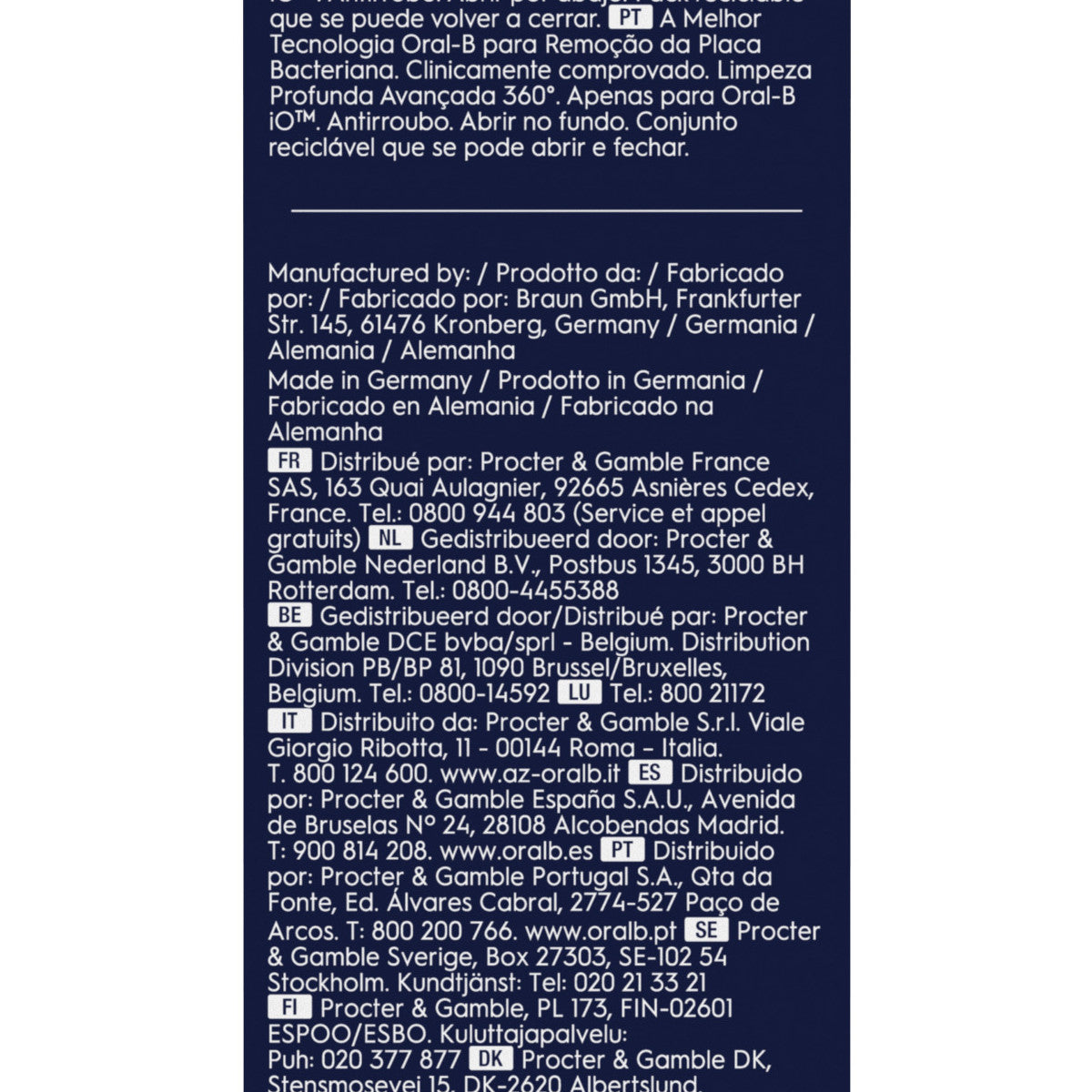 Oral-B Testine di Ricambio iO Series Ultimate Clean, Testine Rotonde Originali, Setole CrissCross per pulizia e rimozione della placca avanzate e in profondità. 3 Testine