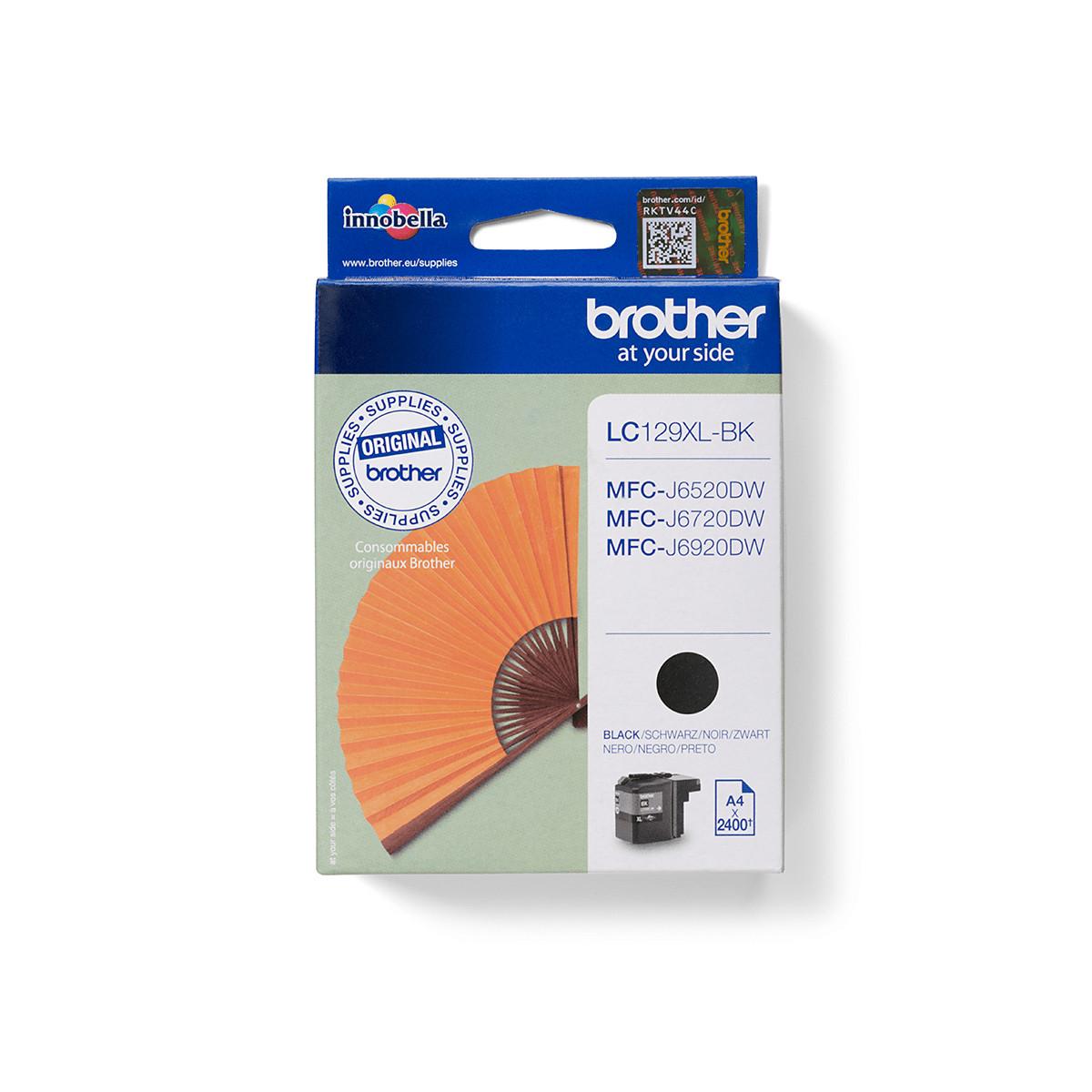 Brother LC-129XLBK cartuccia d'inchiostro 1 pz Originale Resa elevata (XL) Nero