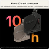 LG xboom Mini by will.i.am, Speaker Bluetooth portatile 5W, Compatto e versatile, 10 ore di autonomia, IP67, Grey