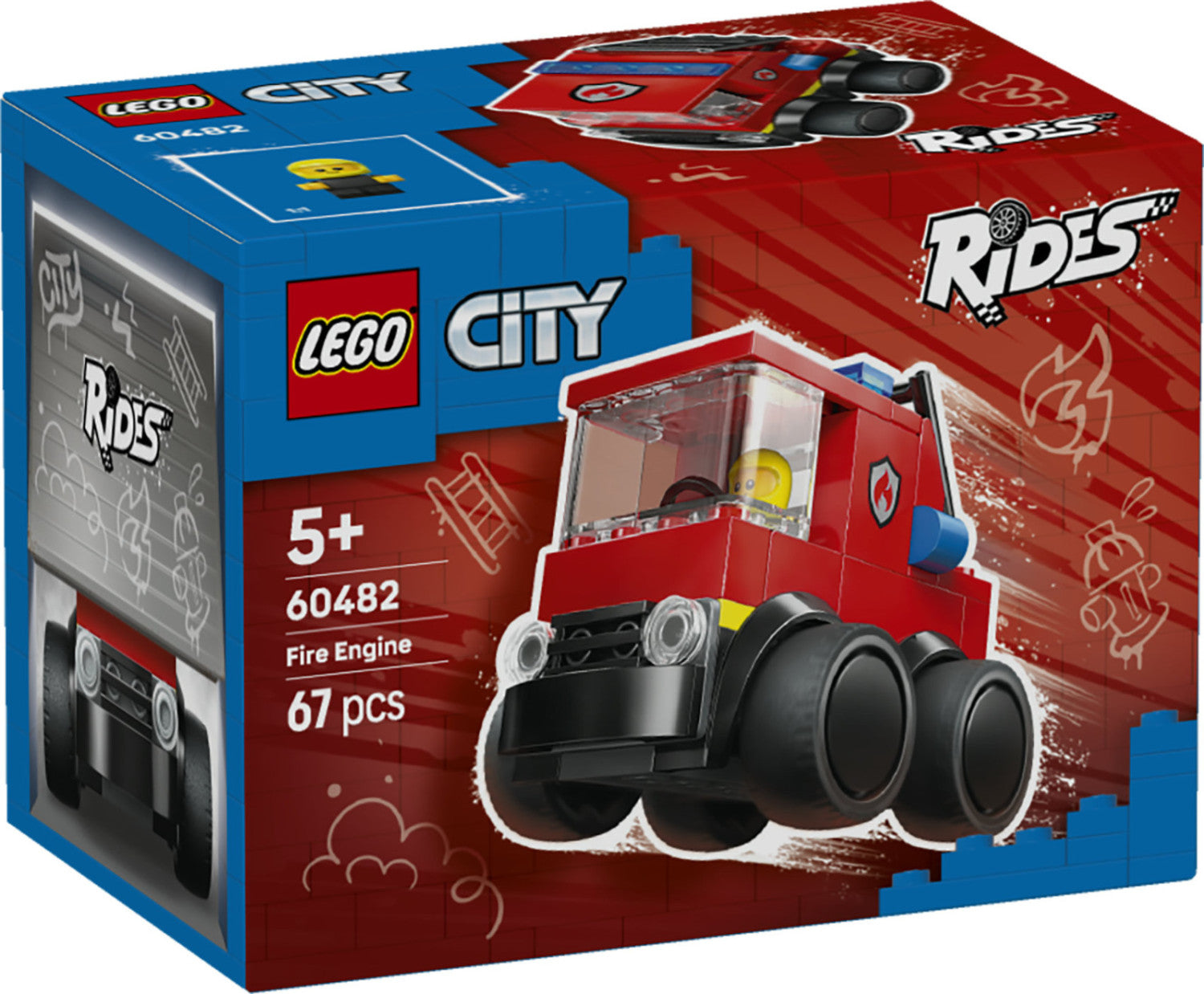 LEGO City Camion dei Pompieri 60482 Set da Costruzione 67 Pezzi per Bambini dai 5 Anni