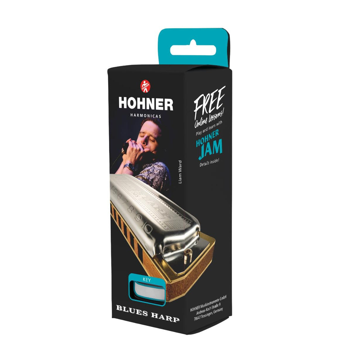 Hohner Blues Harp G Major New Armonica Diatonica 20 Voci Pettine In Legno