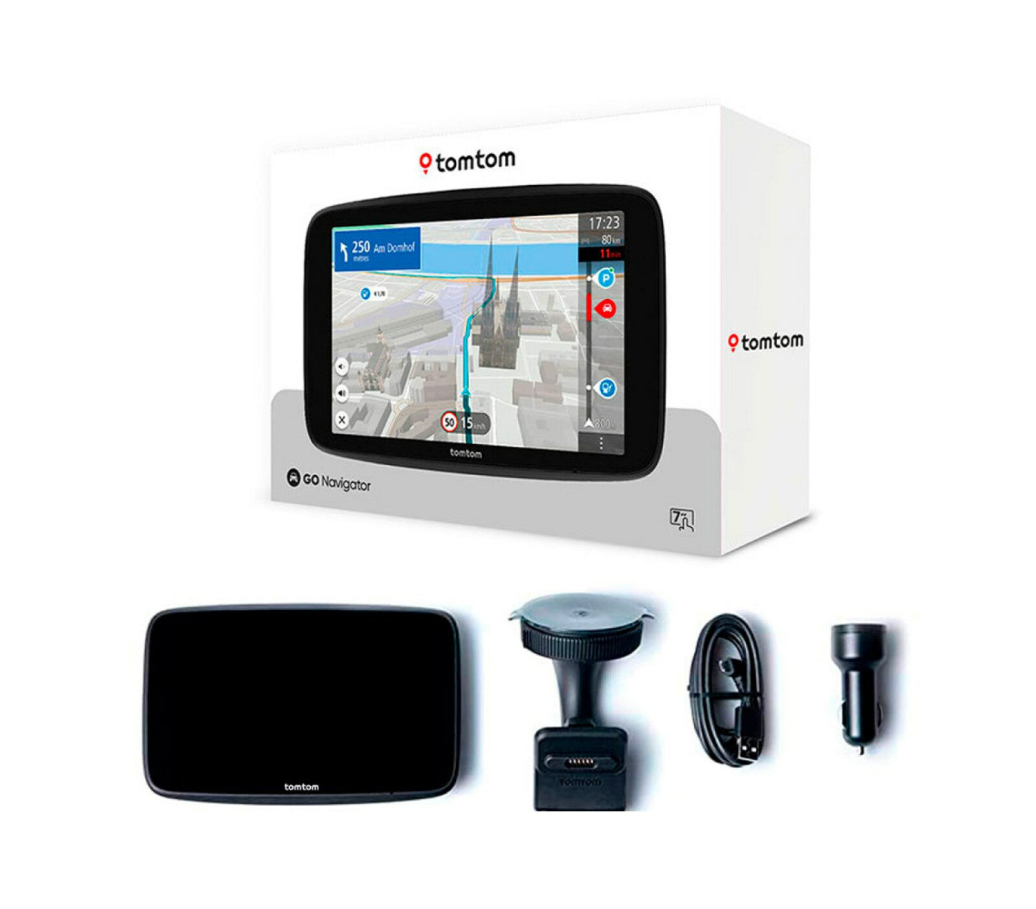 TomTom GO navigatore Palmare/Fisso 17,8 cm (7") Touch screen Nero