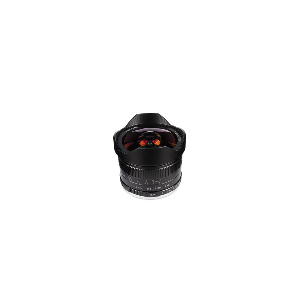 7Artisans 495156 obiettivo per fotocamera MILC Obiettivo fish-eye ampio Nero