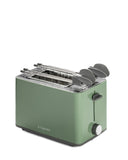 Tognana Porcellane Tostapane con Pinze per Toast Verde Salvia