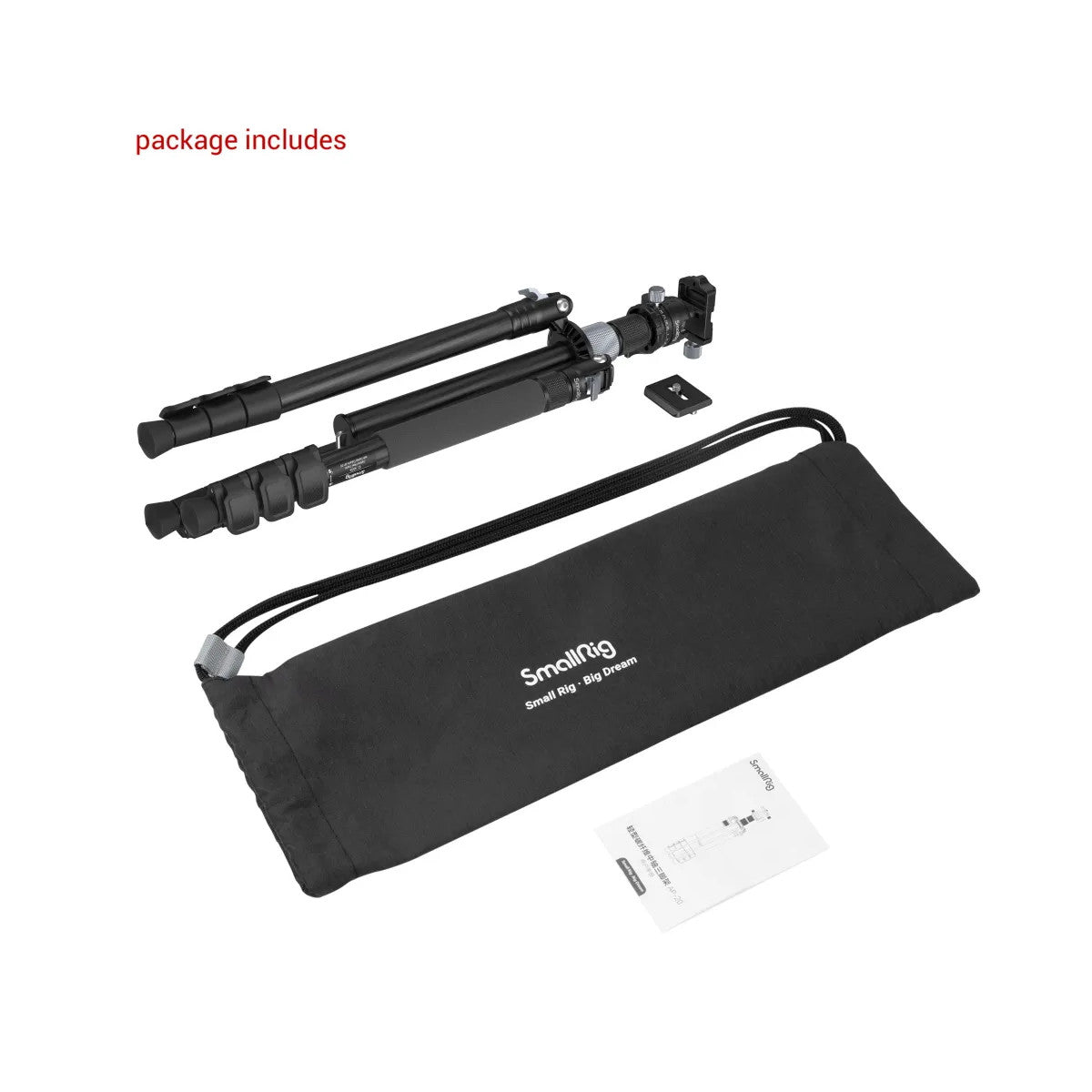 SmallRig 4059 treppiede Smartphone/macchina fotografica digitale 3 gamba/gambe Nero