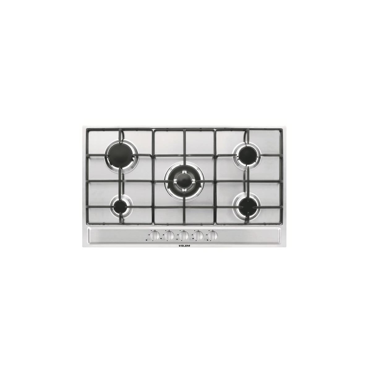 Glem Gas P95FXV piano cottura Acciaio inox Da incasso 86 cm 5 Fornelli