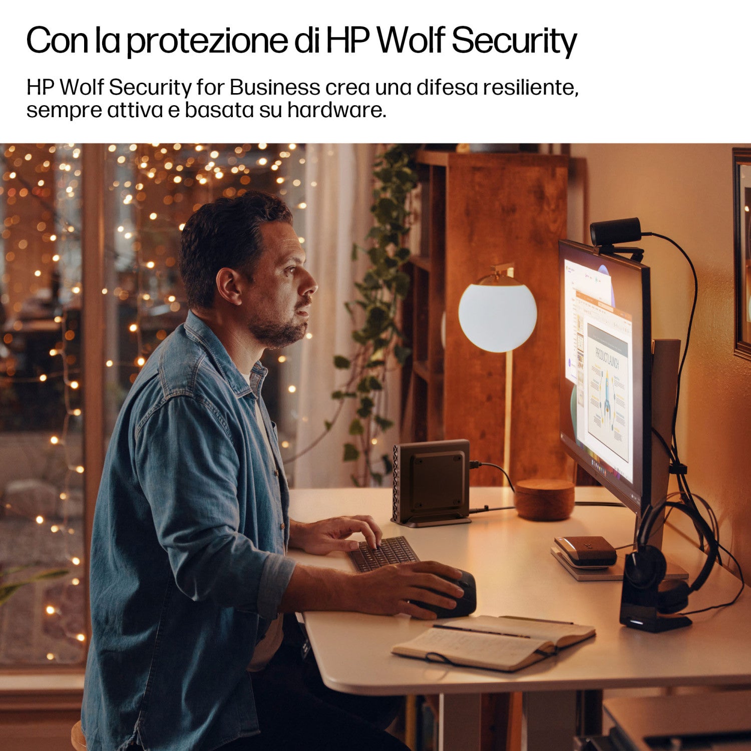 HP EliteDesk 8 Mini G1a Desktop Next Gen AI PC Wolf Pro Security Edition Copilot PC AMD Ryzen AI 5 340 32 GB DDR5-SDRAM 512 GB SSD Windows 11 Pro Mini PC