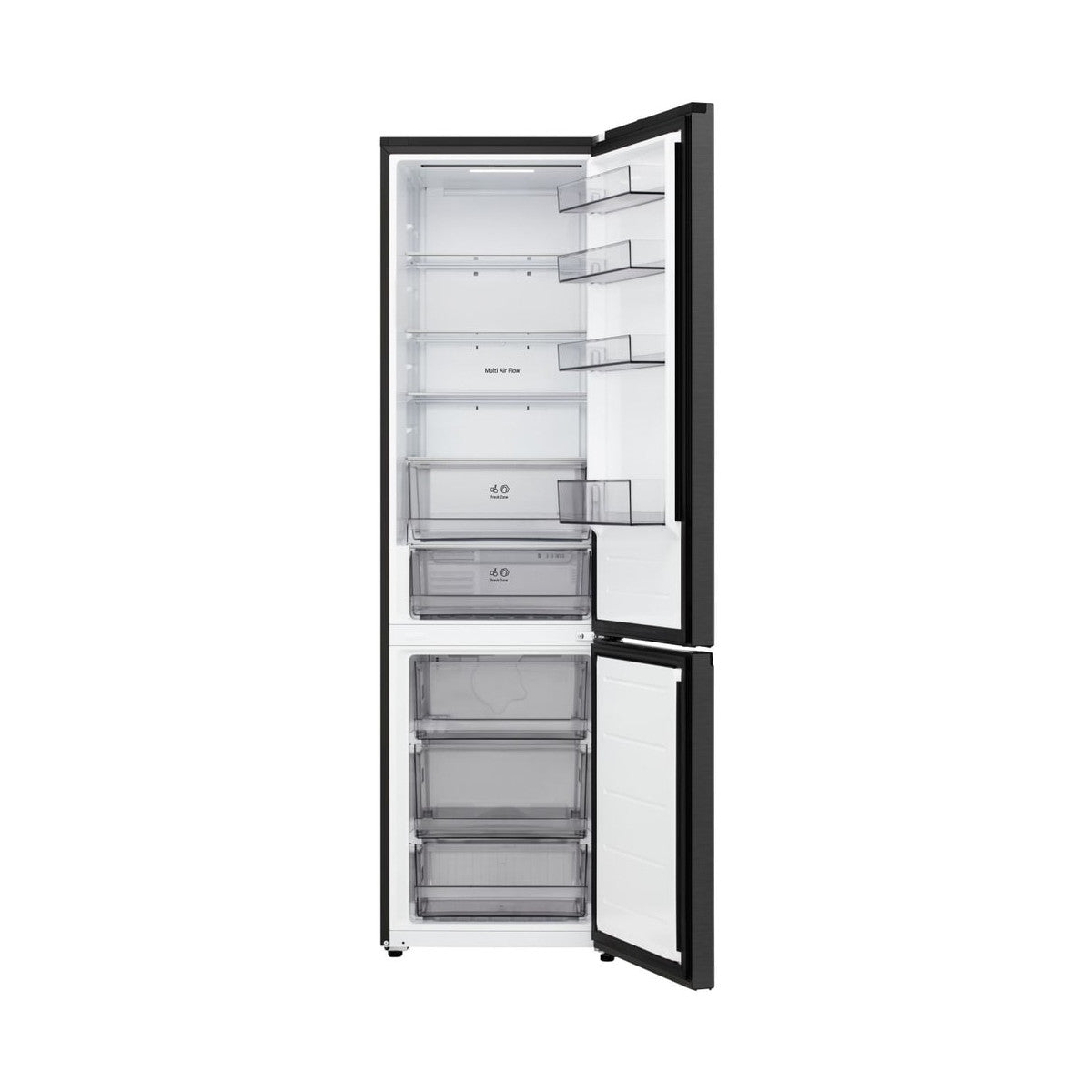 LG GBBSJ20DEP Frigorifero combinato Fit Max 60 cm Classe D, 375 L AI Inverter, Wi-Fi, Door Cooling, Total No Frost Matte Black