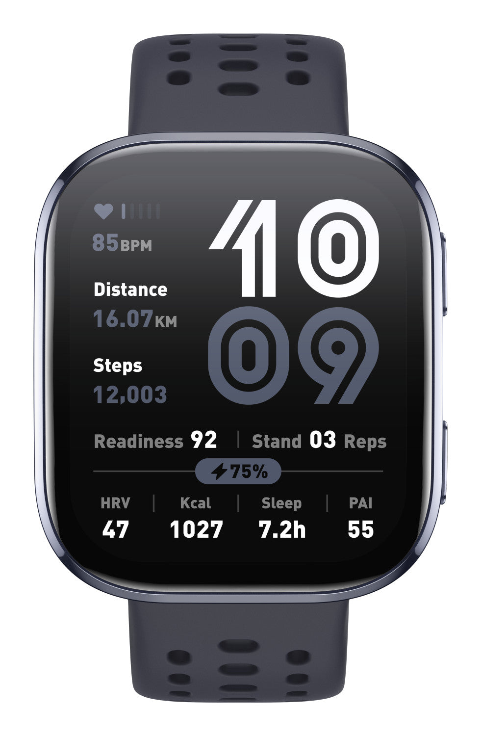 Amazfit Bip 6 Black 5 cm (1.97") AMOLED Digitale 390 x 450 Pixel Touch screen Nero GPS (satellitare)