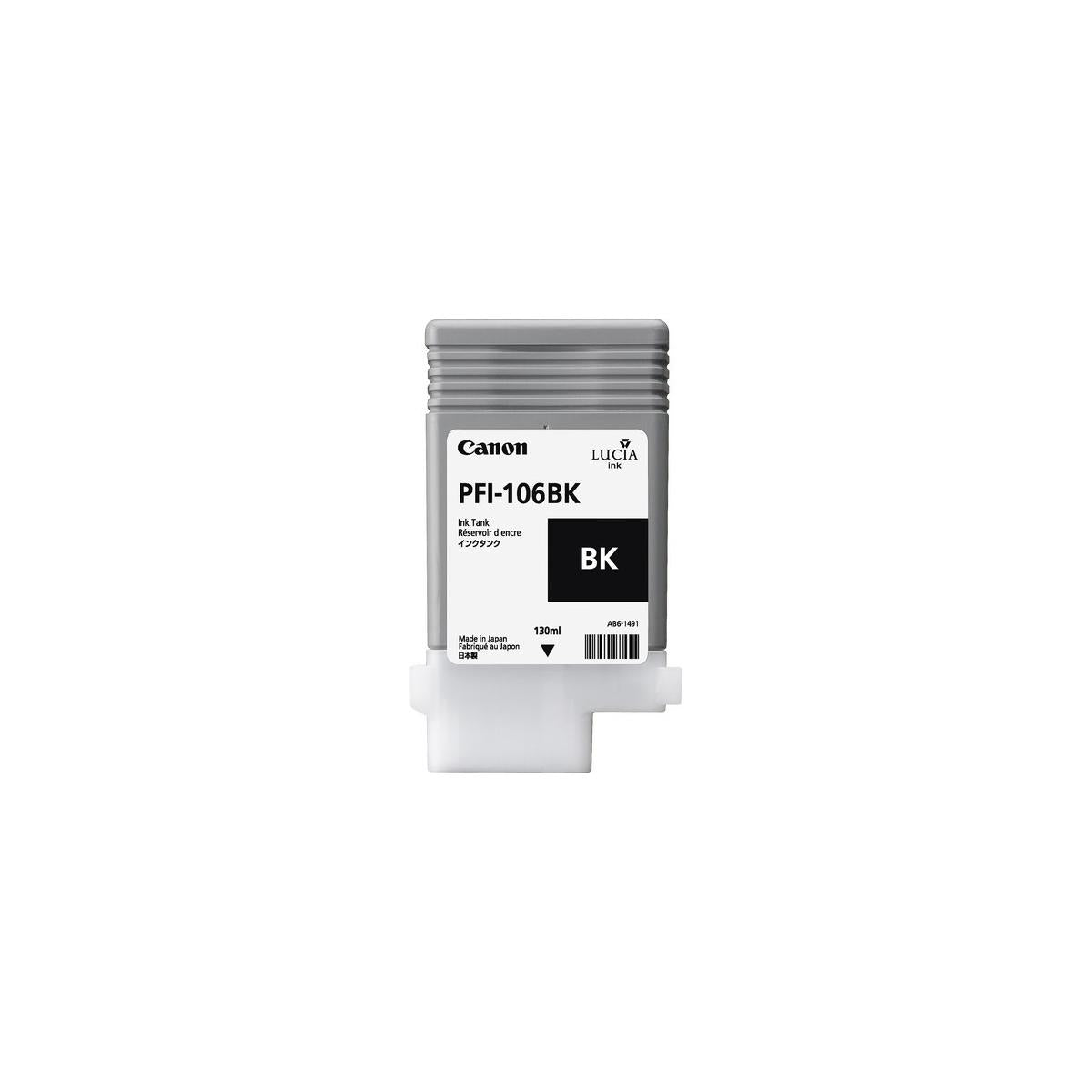 Canon PFI-106 BK cartuccia d'inchiostro 1 pz Originale Nero per foto
