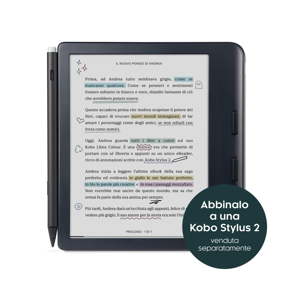 Rakuten Kobo Libra Colour lettore e-book Touch screen 32 GB Wi-Fi Nero