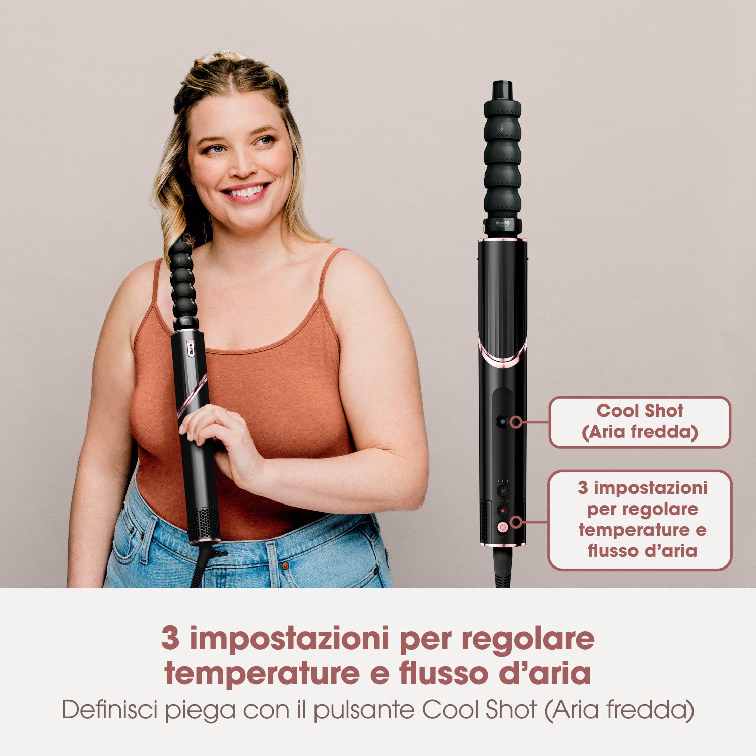 Shark HD426EU Asciugacapelli messa in piega Multistyler Airflow 1650 W 2